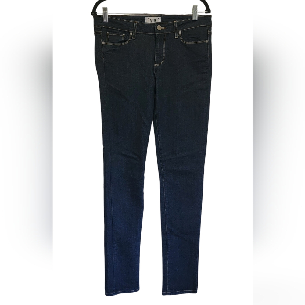 Paige Like New Dark Wash Skinny Jeans